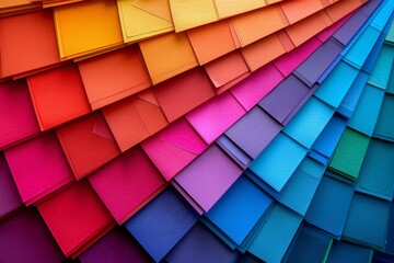 Fototapeta premium Colorful Array of Stacked Envelopes