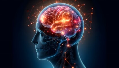 Visual Representation of Neural Connectivity in the Human Brain: Illuminated Pathways and Synaptic Activity