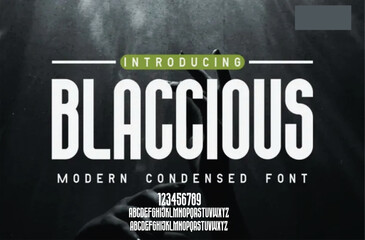 San serif font vector design, suitable for headline, poster and logotype. Vector illustration.