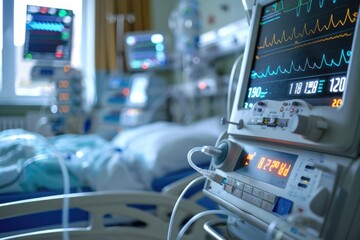 Life Support Machine in Hospital Setting