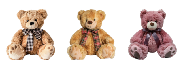 toy bear, set, white background