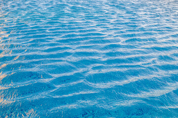 Blue ripped sea water as swimming pool.1