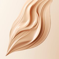 Liquid Foundation Cream Texture, Natural Makeup Smear Strokes, Cosmetic Concealer