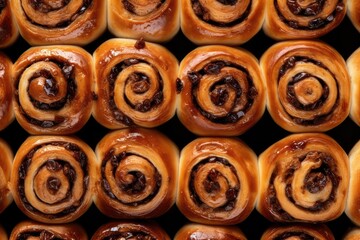 Raisin Roll, Snail Raisin Pastry, Sweet Cinnamon Bun, Danish Bakery, Swirl Pastries, Many Christmas