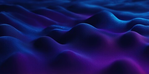 Fototapeta premium Dark blue and purple grainy gradient glowing, Wide background