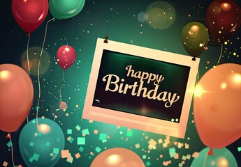 Fototapeta premium A card with the inscription 