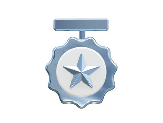 Medal icon award 3d rendering illustration champion element