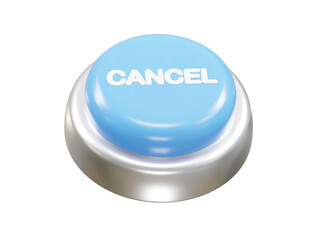 Cancel icon 3d rendering rejected icon illustration element