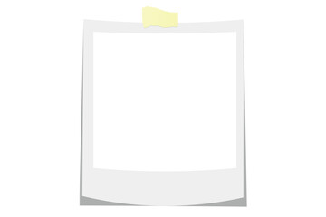 a polaroid card blank  vector file
