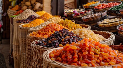 Fototapeta premium background, wallpaper, illustration, vector, isolated, texture, element, drawing, tropical, design, flat, decoration, print, retro, variety, bowl, food, snack, healthy, organic, almond, nut, fruit, ve