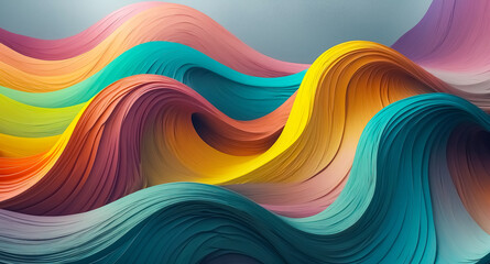 Obraz premium Abstract Colorful Waves