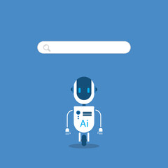 AI chatbot with search bar