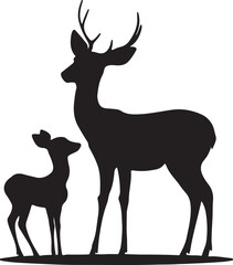 deer silhouette vector