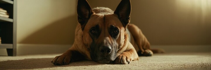 Obraz premium Tales Untold: Unveiling the Mysteries Behind a Dog's Soul 