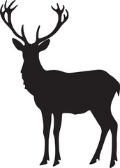 deer silhouette vector