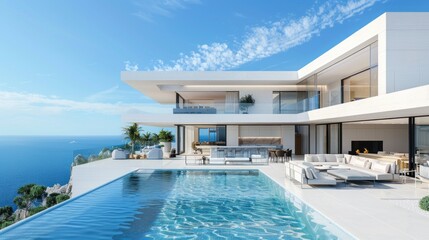 Modern Luxury Villa with Infinity Pool and Ocean View
