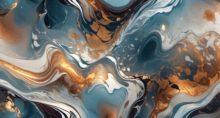 Abstract Swirling Liquid Marble Texture Background