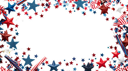 Obraz premium Photo frame, 4th of July props