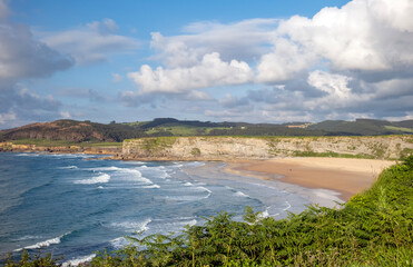 Langre beach. Cantabria, Spain