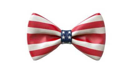 Bow tie with the American flag colors and pattern