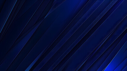 Bright navy blue dynamic abstract background. Diagonal lines. Trendy classic male dark color. 3d striped cover. Business presentation sale banner. Polygonal triangular textured pattern. Modern glossy