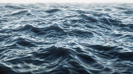 Texture of water surface and lake waves in windy conditions