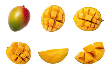 Isolated PNG Mango Fruit, GENERATIVE AI