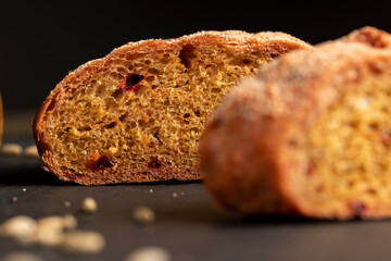 a red bun with the addition of red beetroot vegetables