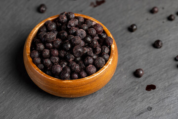 blueberry harvest frozen quickly to preserve vitamins