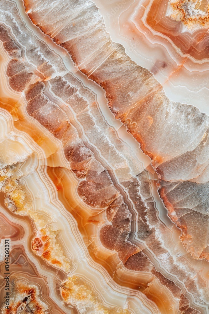 Poster A detailed view of a stunning marble surface with intricate patterns and textures
