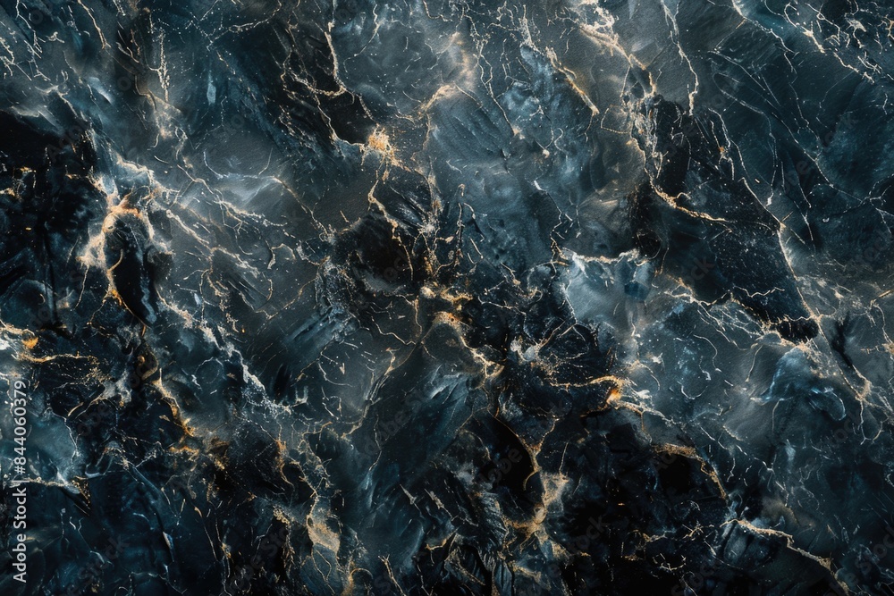 Poster A close-up shot of a black marble surface with no additional elements