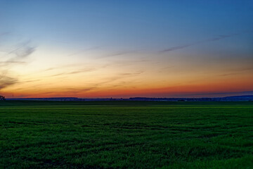 Beautiful summer calm landscapes of Bavaria.