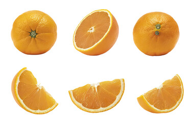 Isolated PNG Orange Fruit, GENERATIVE AI