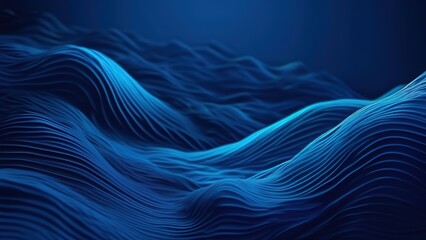 Obraz premium Abstract blue waves background