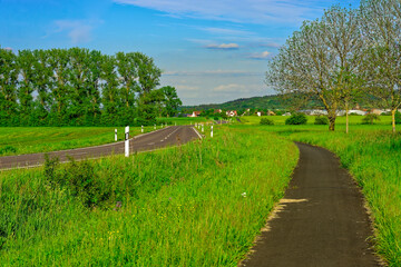 Obraz premium Beautiful summer calm landscapes of Bavaria.
