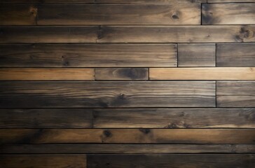 Dark Brown Wooden Planks Background with Detailed Texture