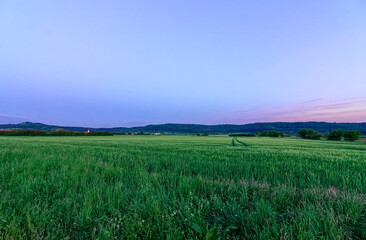 Beautiful summer calm landscapes of Bavaria.