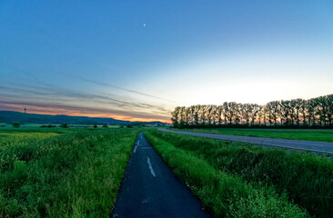 Beautiful summer calm landscapes of Bavaria.