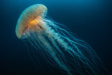 Obraz premium Jellyfish Floating in Water