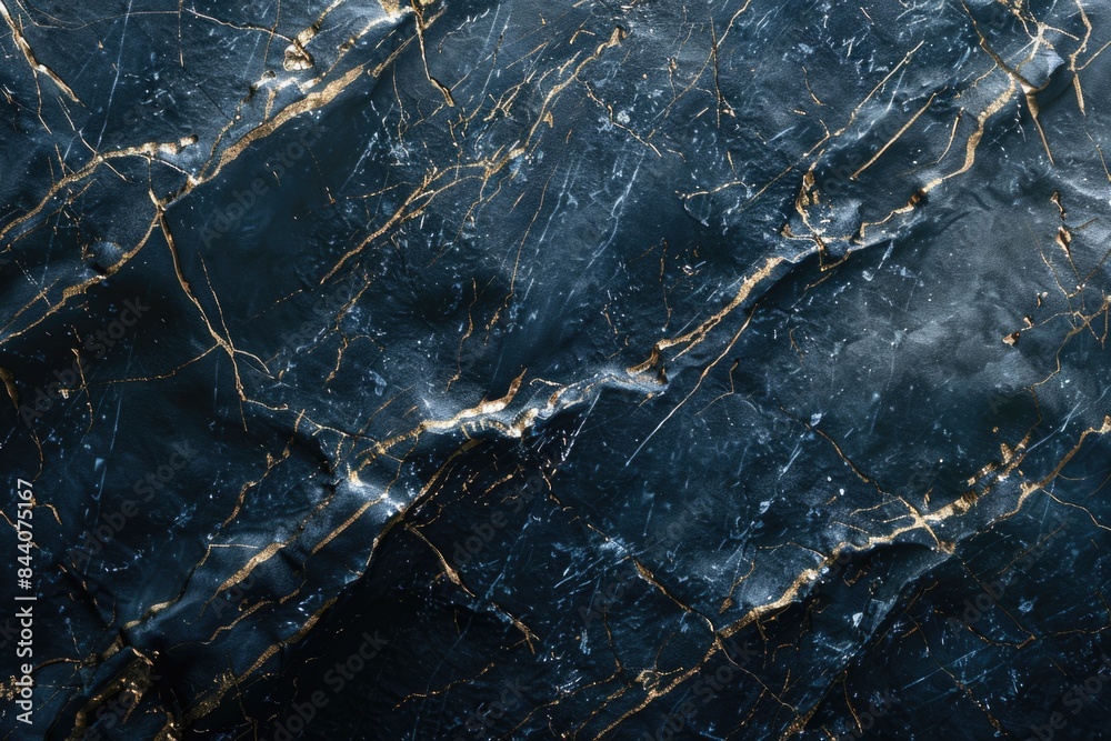 Poster a detailed view of a black marble surface with its smooth, glossy texture and subtle veining