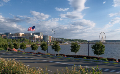 Riverfront cityscape