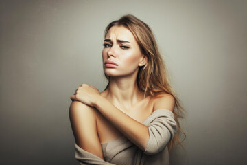 Fototapeta premium Woman with toothache
