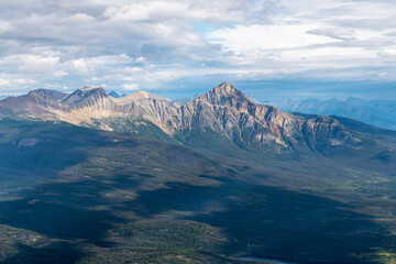 Pyramid mountain peak, Jasper national park, Canada.