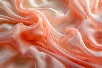 Obraz premium Peach Fabric With Dress Pattern