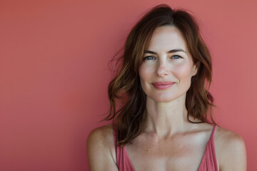 A close up portrait of a young woman with a subtle smile