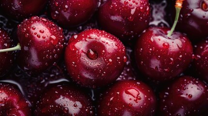 Rough texture of cherry