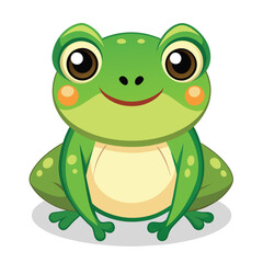 a cartoon image of a frog