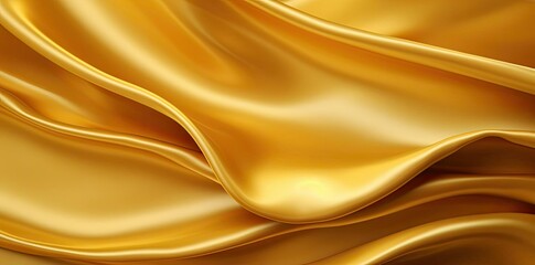 smooth gold textured fabric on a black background