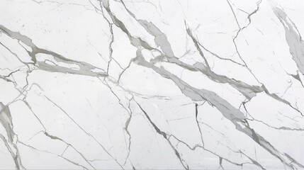 White marble surface featuring fine gray veins and a glossy finish