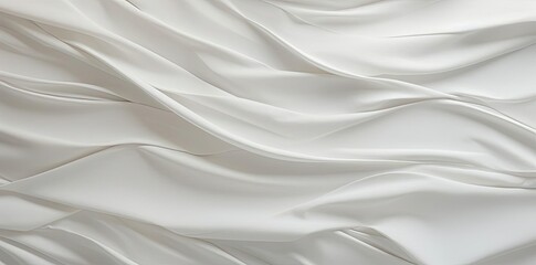 Naklejka premium paper folded textured white fabric on a isolated background